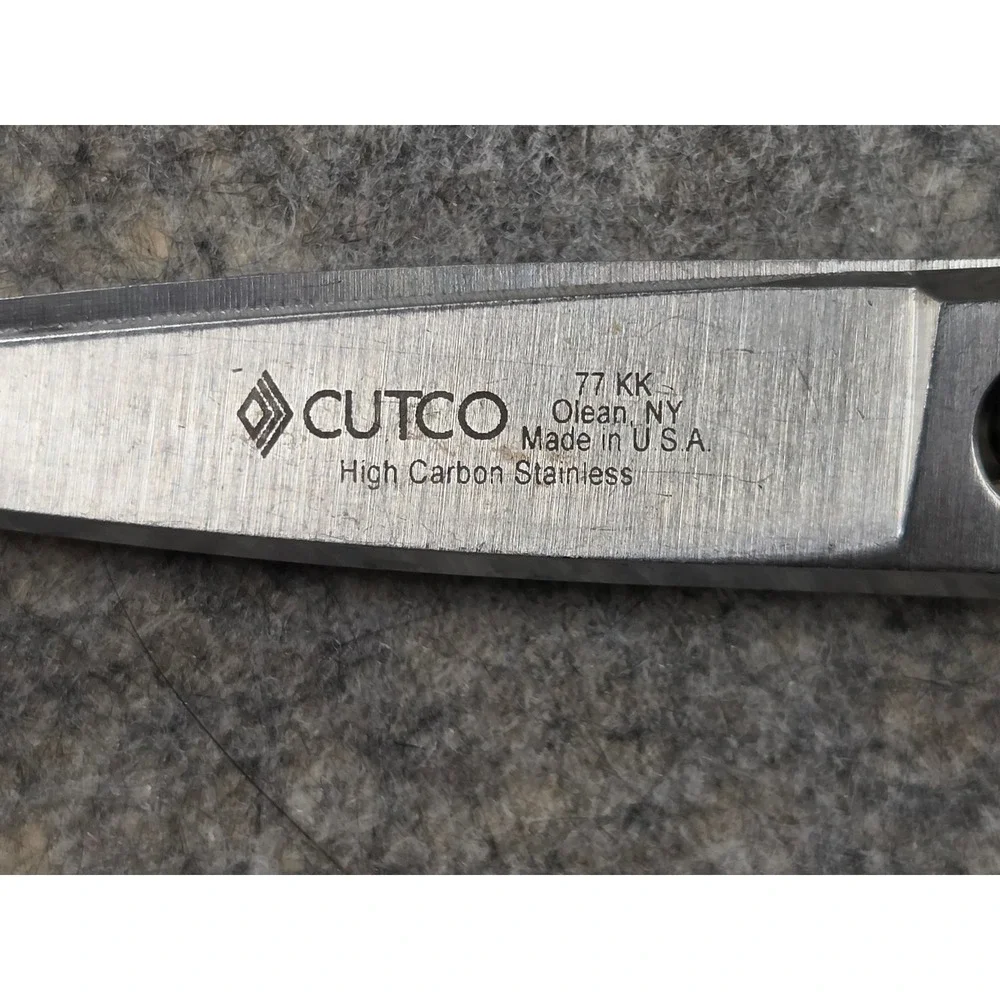 Cutco 77 KK Super Shears High Carbon Stainless Steel Kitchen Scissors Black USA